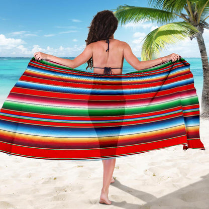 Serape Print Sarong Pareo Wrap
