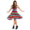 Serape Print Sleeveless Dress