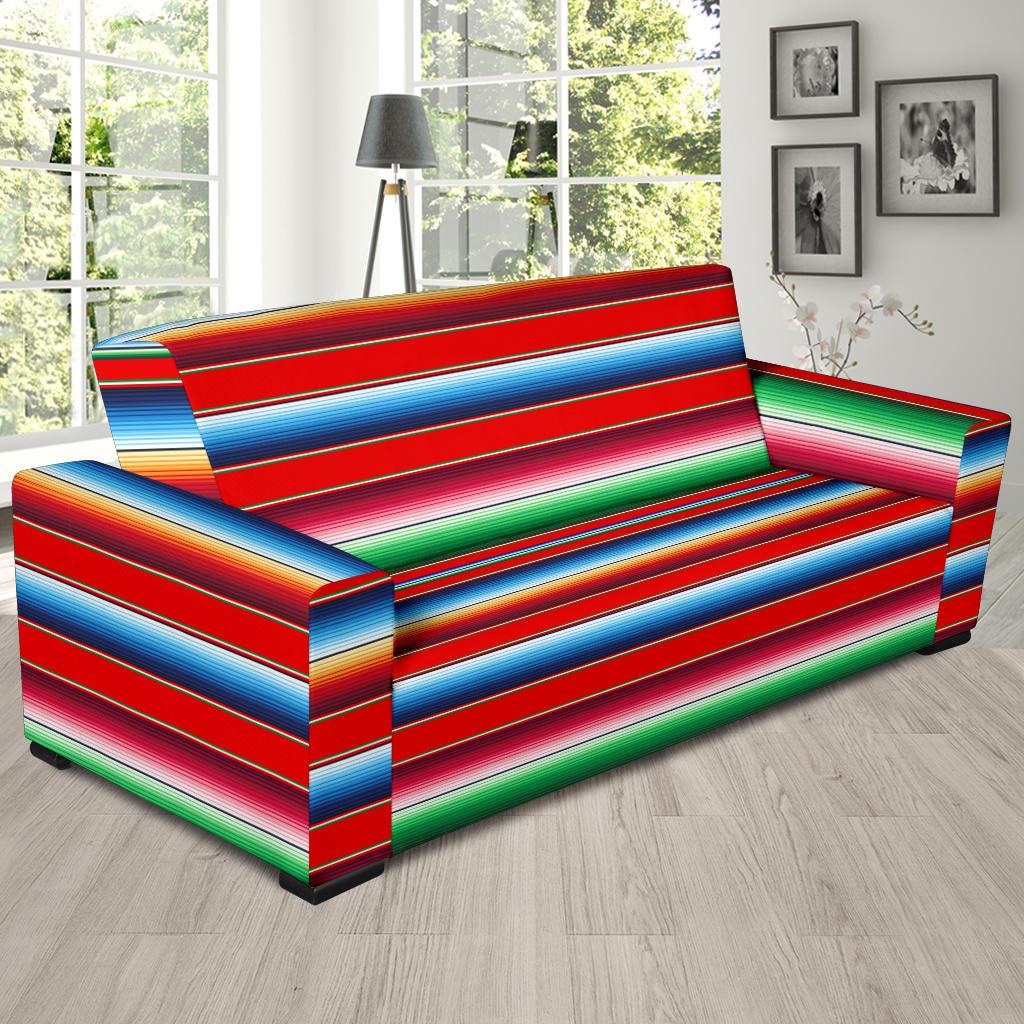 Serape Print Sofa Slipcover-JTAMIGO.COM