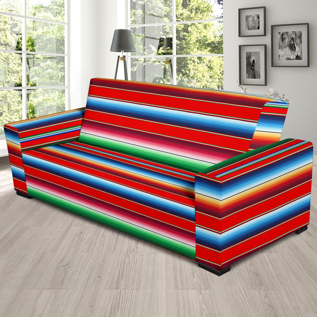 Serape Print Sofa Slipcover-JTAMIGO.COM