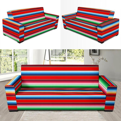Serape Print Sofa Slipcover-JTAMIGO.COM