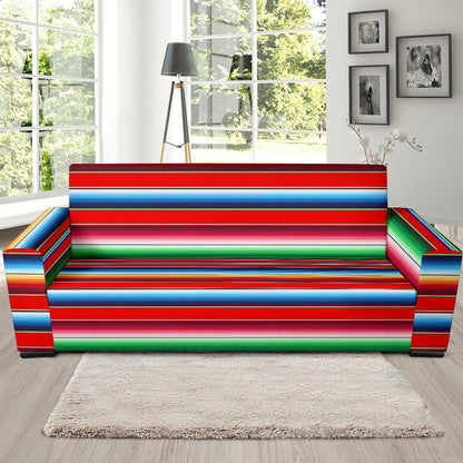 Serape Print Sofa Slipcover-JTAMIGO.COM