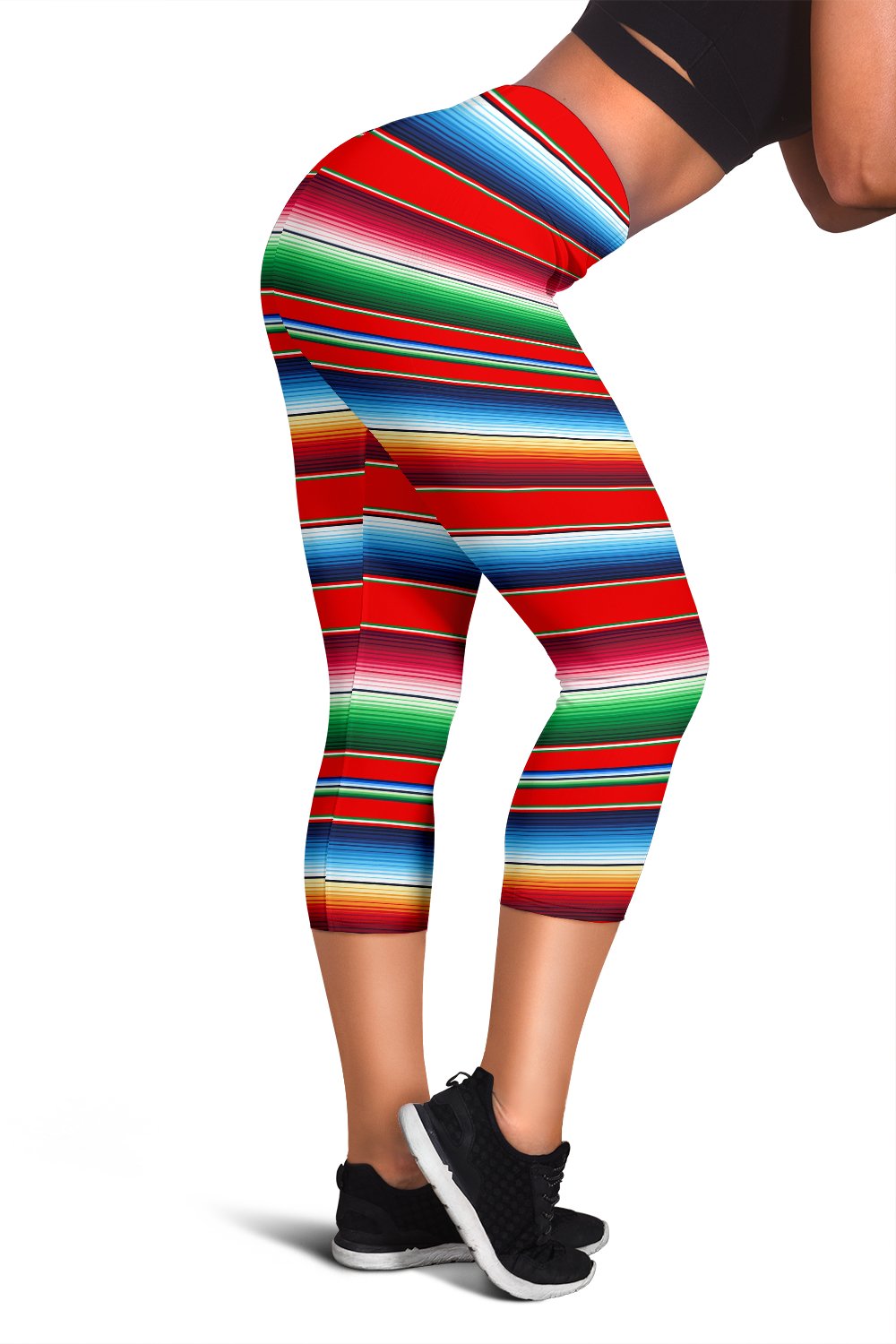 Serape Print Women Capris