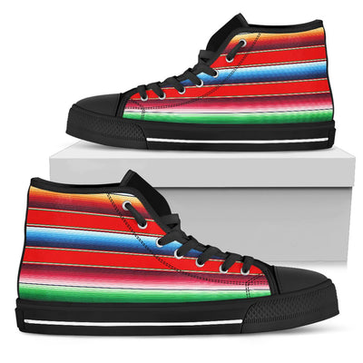 Serape Print Women High Top Shoes