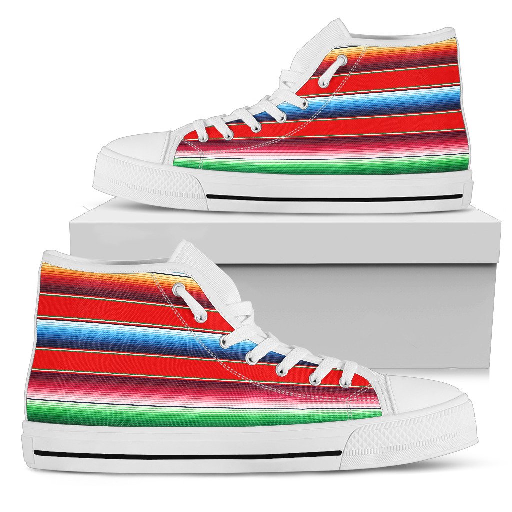 Serape Print Women High Top Shoes