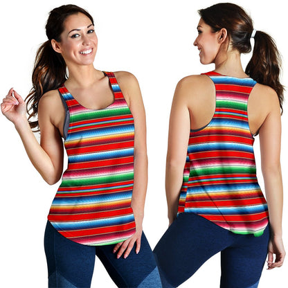 Serape Print Women Racerback Tank Top