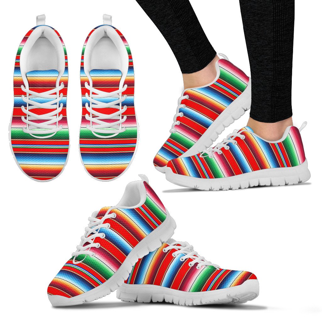 Serape Print Women Sneakers Shoes