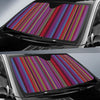 Serape Stripe Print Car Sun Shade For Windshield