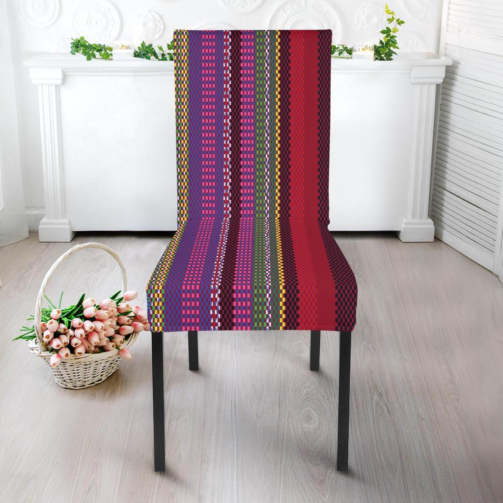 Serape Stripe Print Dining Chair Slipcover-JTAMIGO.COM