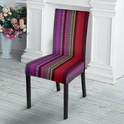 Serape Stripe Print Dining Chair Slipcover-JTAMIGO.COM
