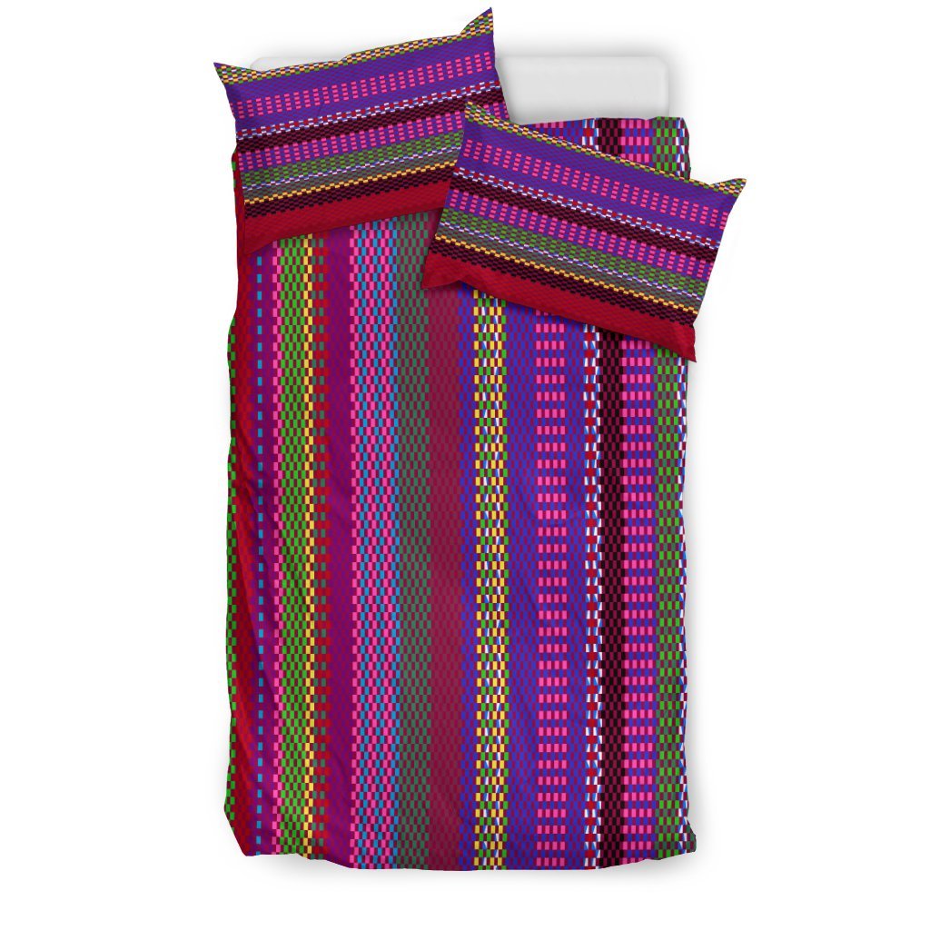Serape Stripe Print Duvet Cover Bedding Set