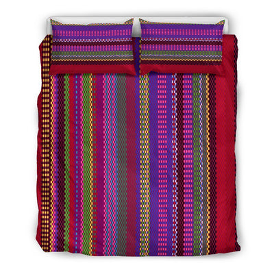 Serape Stripe Print Duvet Cover Bedding Set