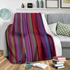 Serape Stripe Print Fleece Blanket