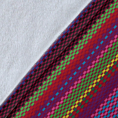 Serape Stripe Print Fleece Blanket