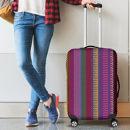 Serape Stripe Print Luggage Cover Protector