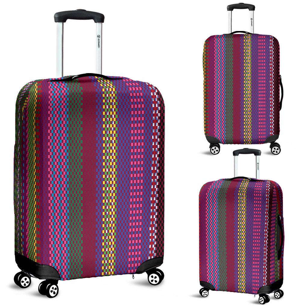 Serape Stripe Print Luggage Cover Protector