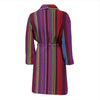 Serape Stripe Print Men Bath Robe-JTAMIGO.COM