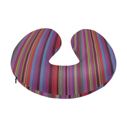 Serape Stripe Print U-Shaped Travel Neck Pillow-JTAMIGO.COM