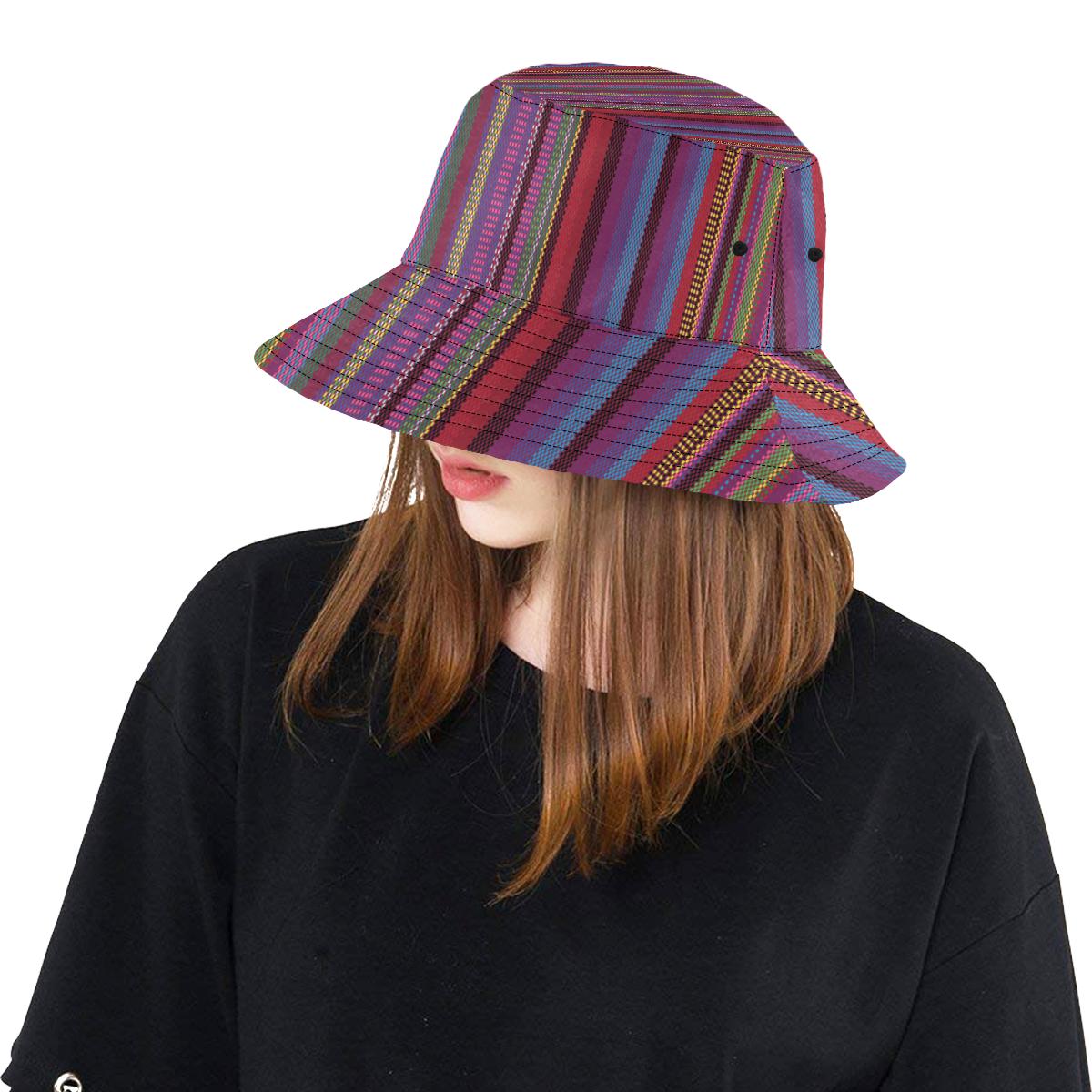 Serape Stripe Print Unisex Bucket Hat