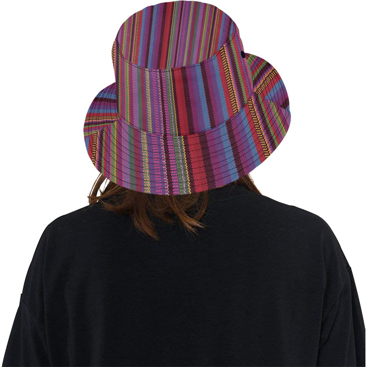 Serape Stripe Print Unisex Bucket Hat