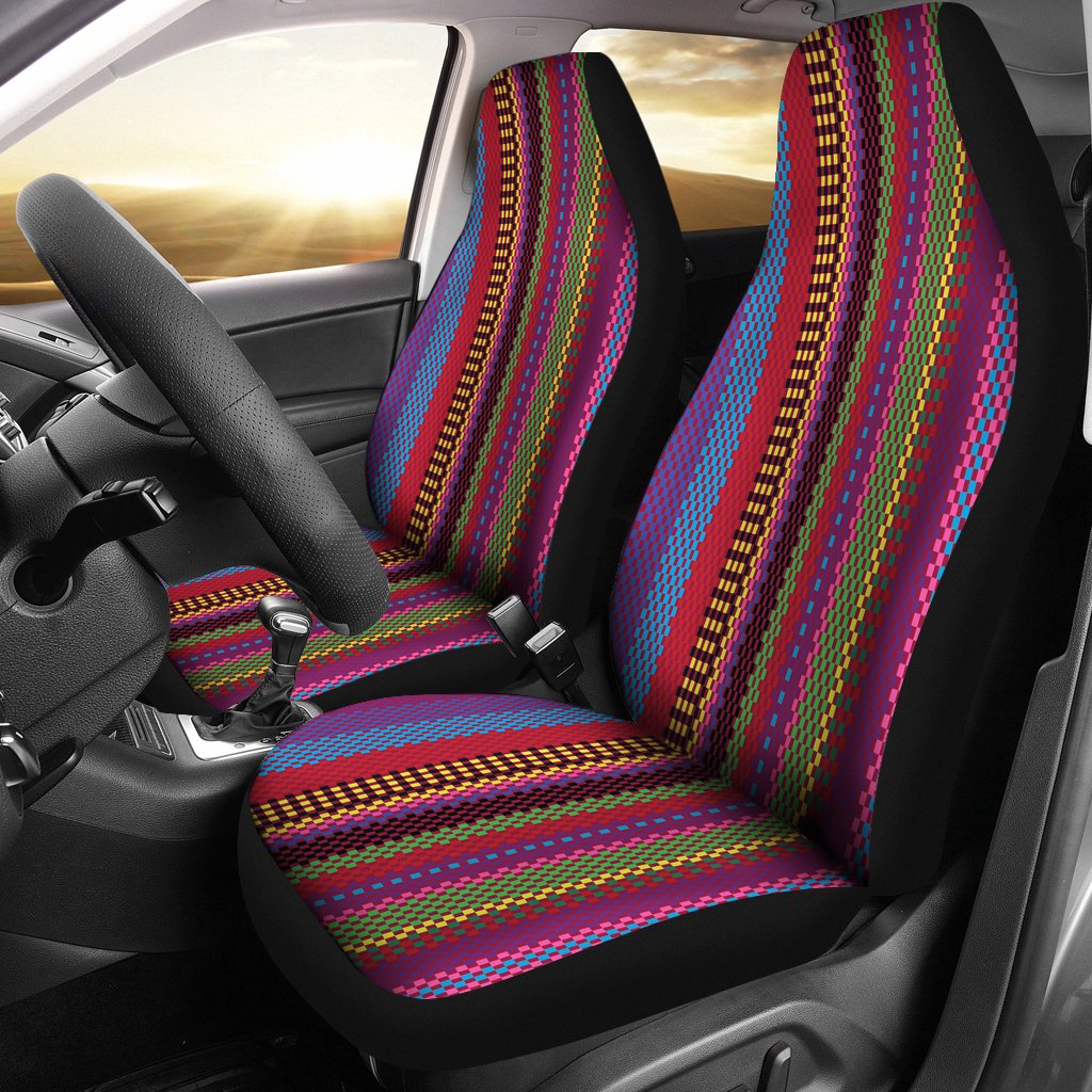 Serape Stripe Print Universal Fit Car Seat Covers