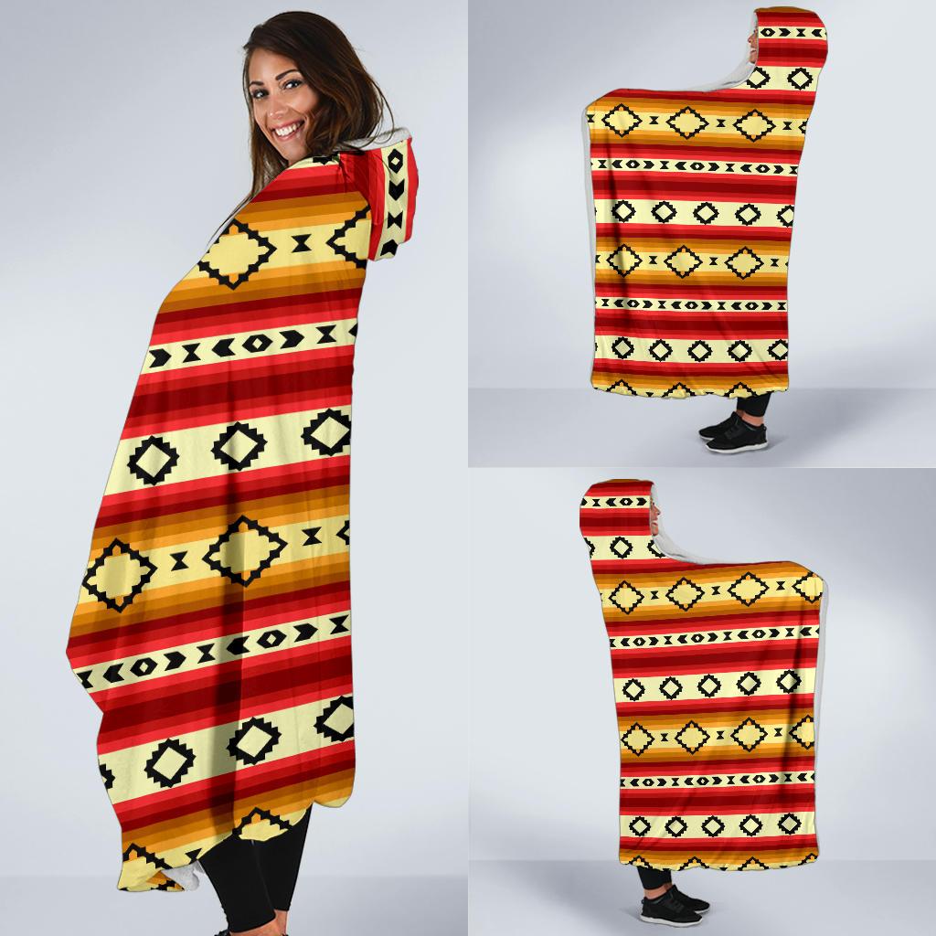 Serape Themed Hooded Blanket-JTAMIGO.COM