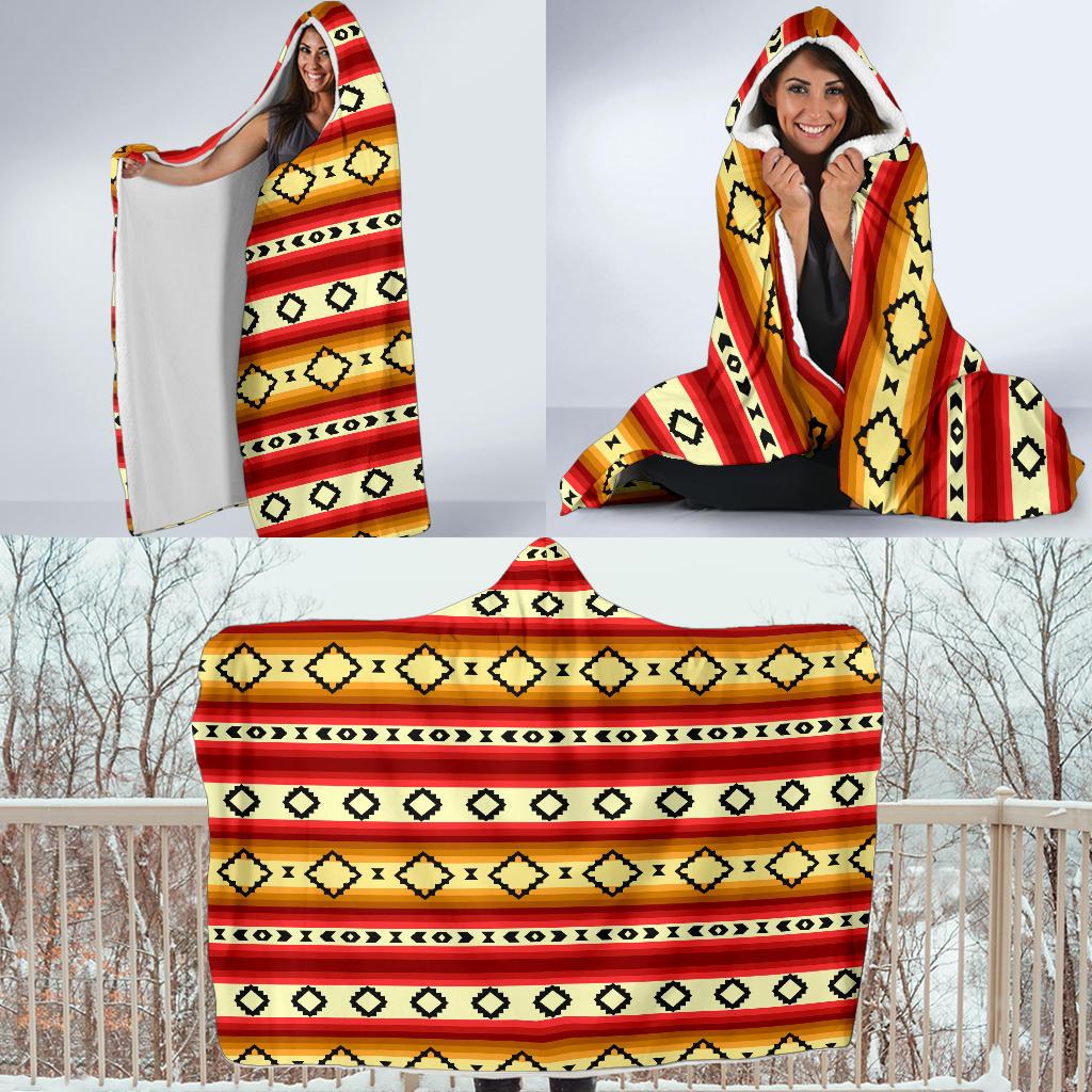 Serape Themed Hooded Blanket-JTAMIGO.COM