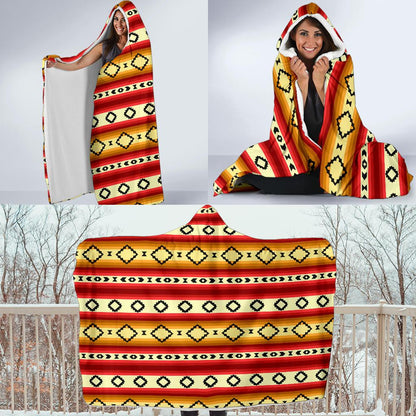Serape Themed Hooded Blanket-JTAMIGO.COM