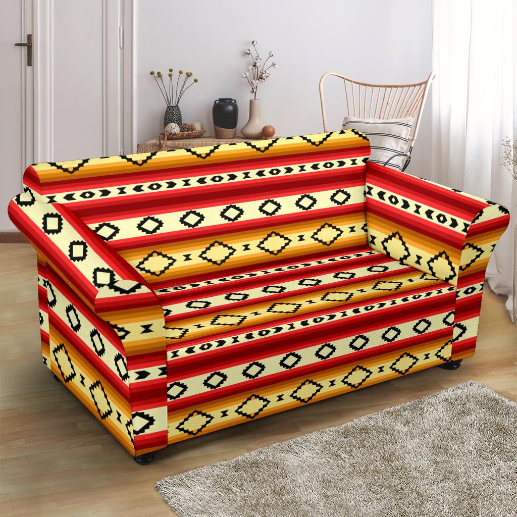 Serape Themed Loveseat Slipcover-JTAMIGO.COM
