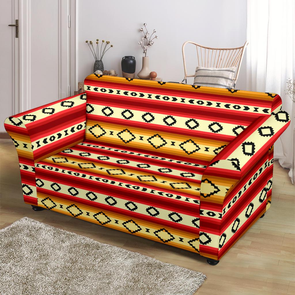 Serape Themed Loveseat Slipcover-JTAMIGO.COM