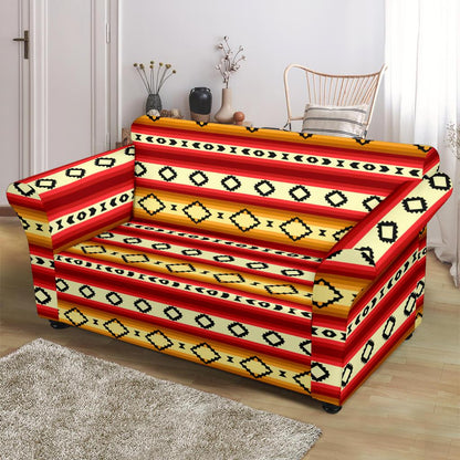 Serape Themed Loveseat Slipcover-JTAMIGO.COM