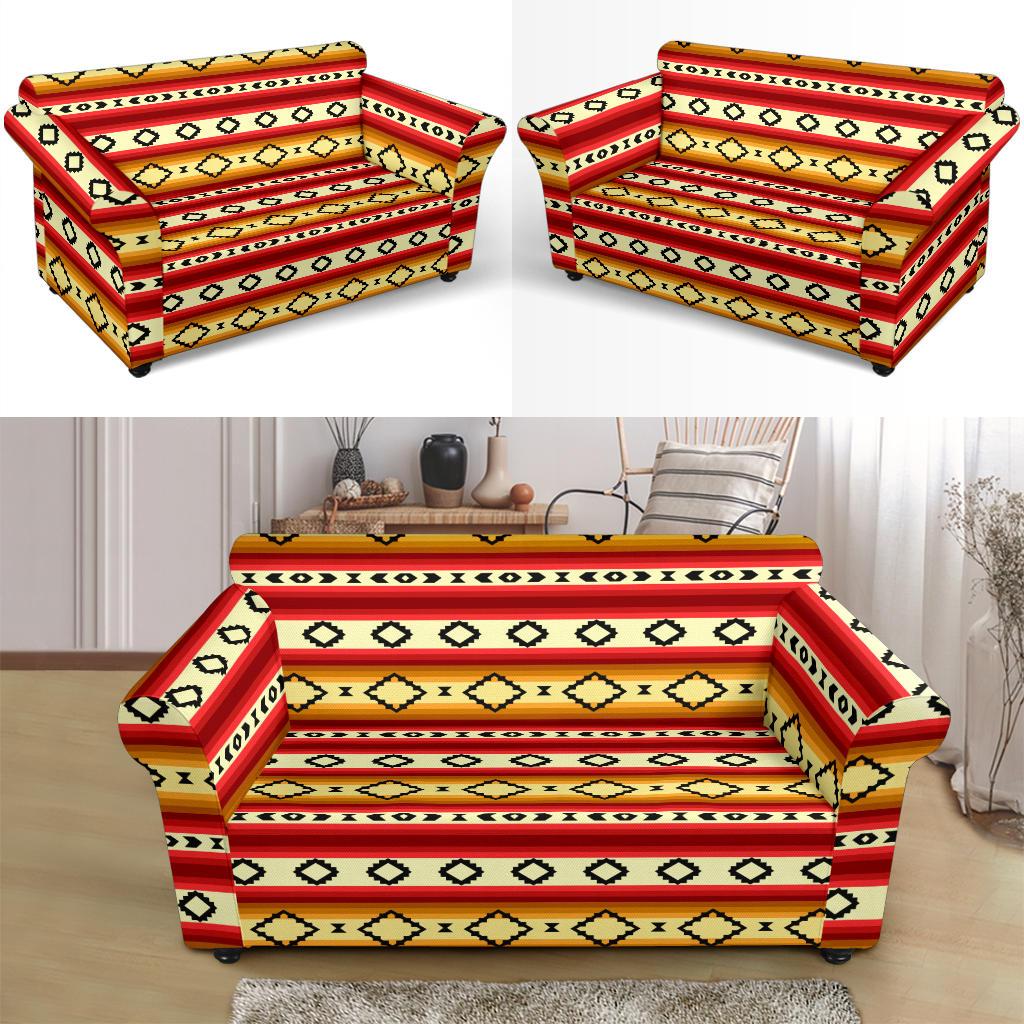Serape Themed Loveseat Slipcover-JTAMIGO.COM