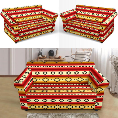 Serape Themed Loveseat Slipcover-JTAMIGO.COM