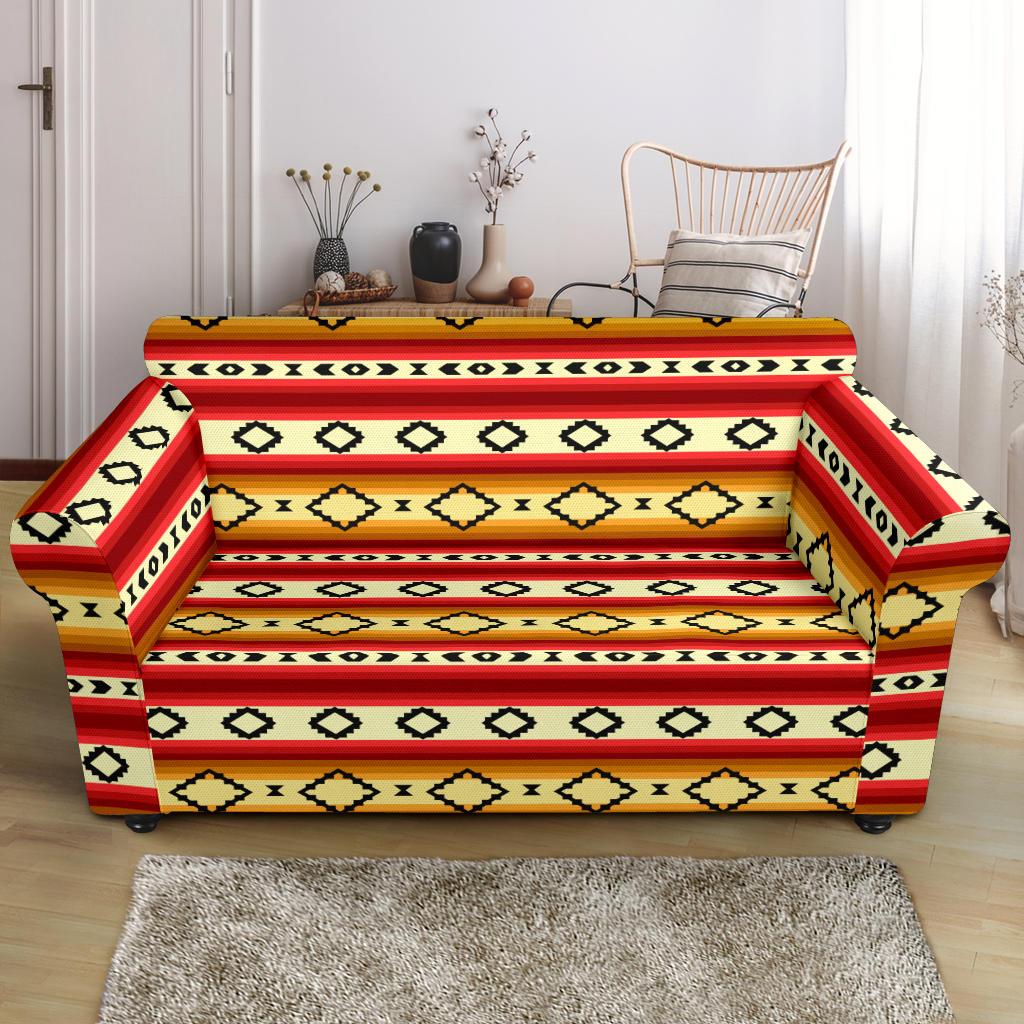 Serape Themed Loveseat Slipcover-JTAMIGO.COM
