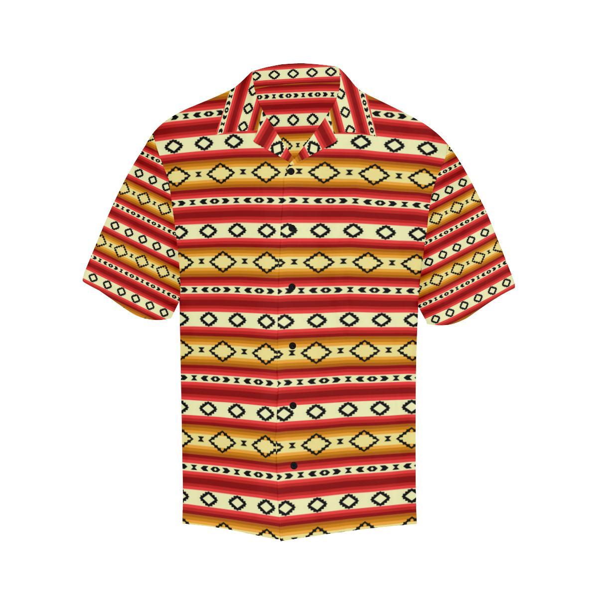 Serape Themed Men Aloha Hawaiian Shirt