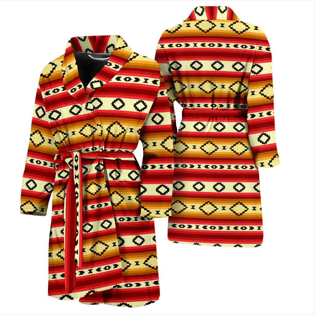 Serape Themed Men Bath Robe-JTAMIGO.COM