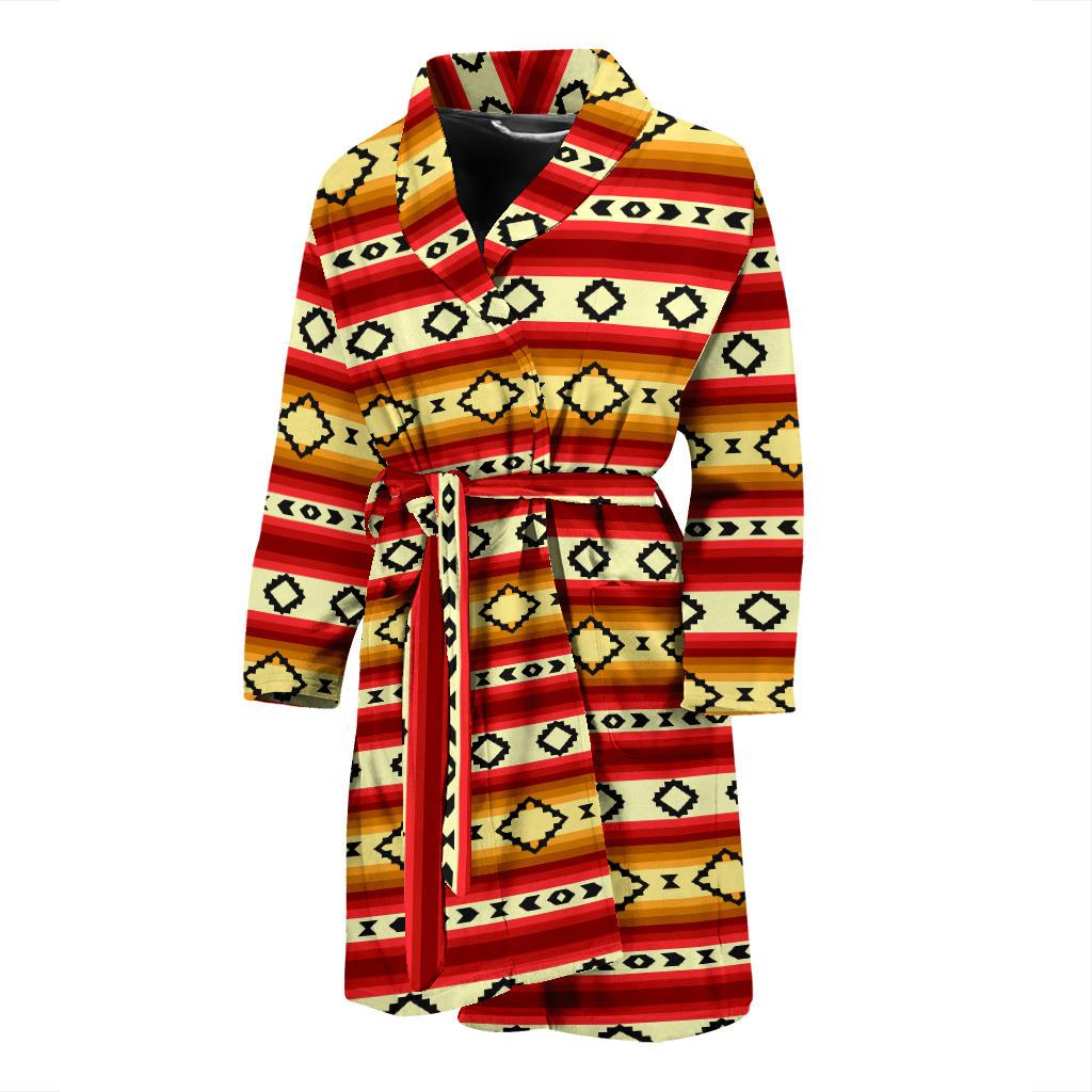Serape Themed Men Bath Robe-JTAMIGO.COM