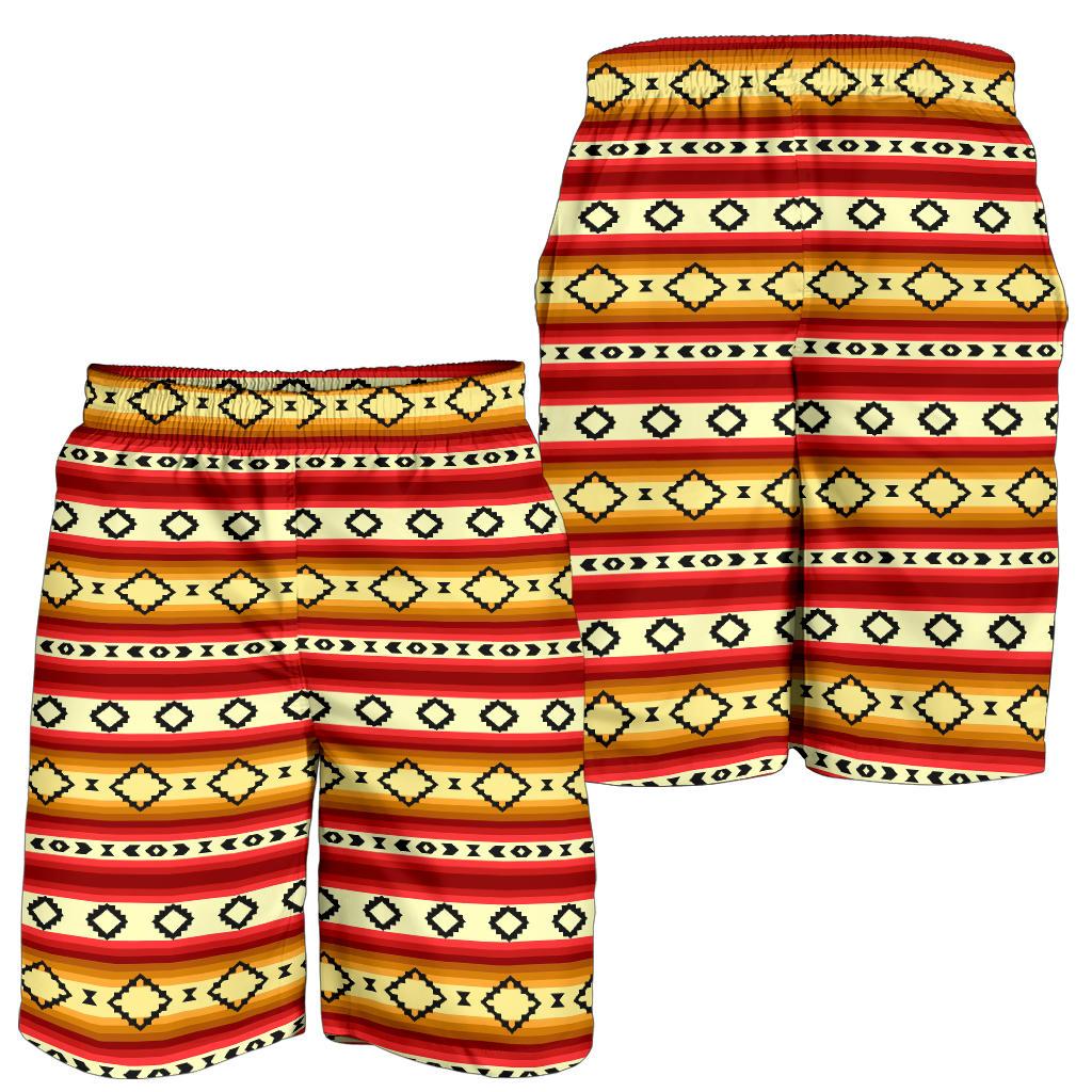 Serape Themed Mens Shorts-JTAMIGO.COM