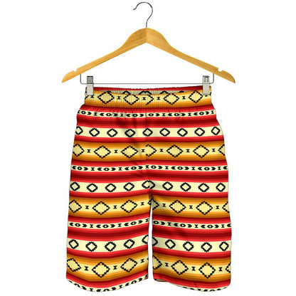 Serape Themed Mens Shorts-JTAMIGO.COM
