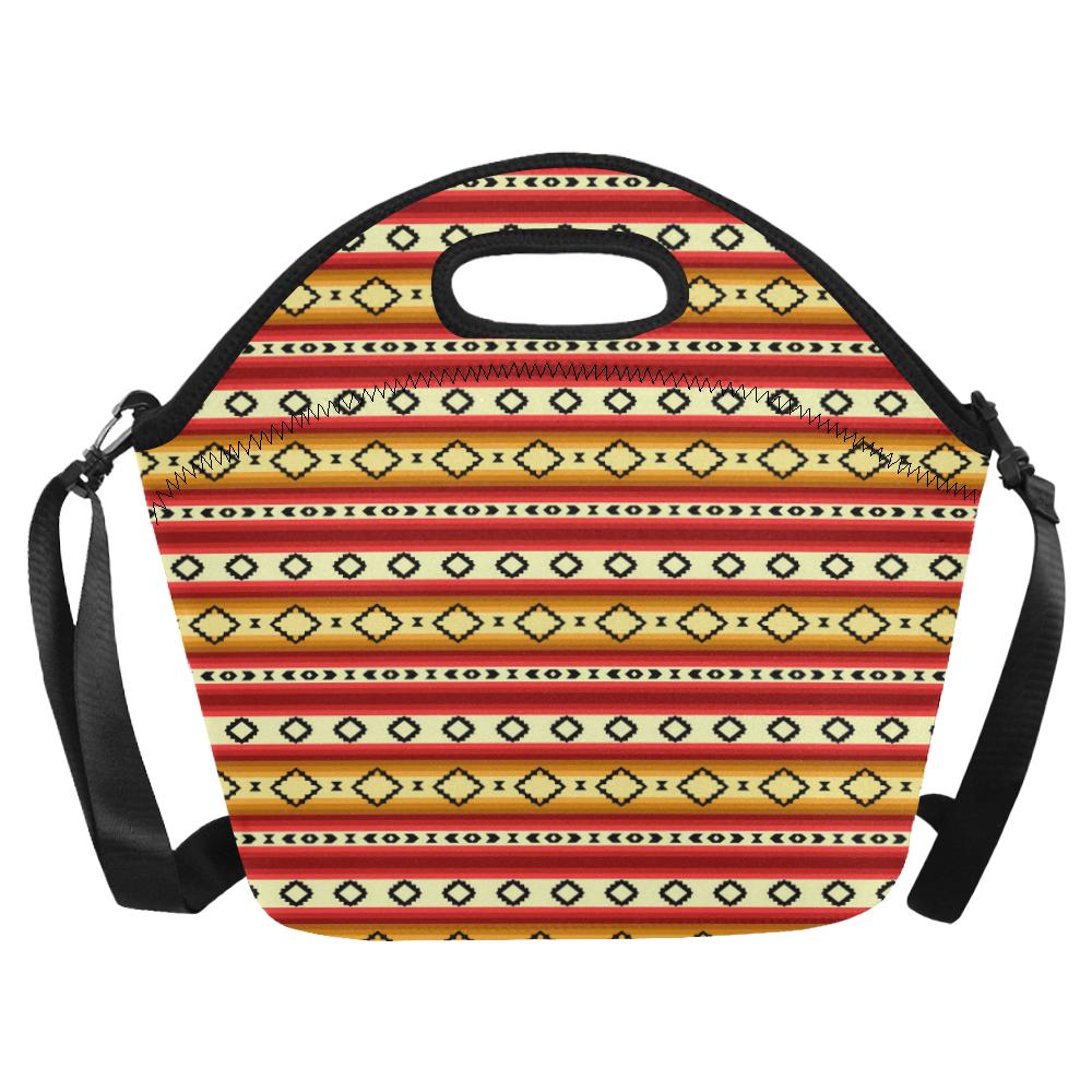 Serape Themed Neoprene Lunch Bag (Model 1669)(Large)-JTAMIGO.COM