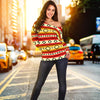 Serape Themed Off Shoulder Sweatshirt