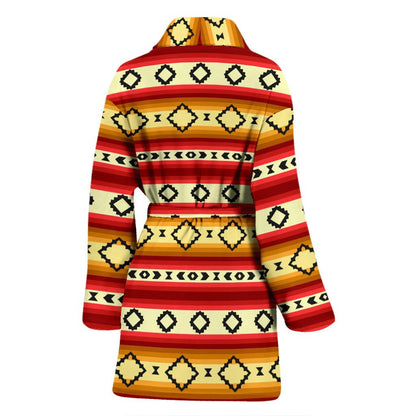 Serape Themed Women Bath Robe-JTAMIGO.COM