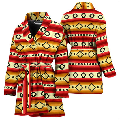 Serape Themed Women Bath Robe-JTAMIGO.COM