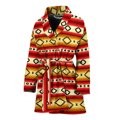 Serape Themed Women Bath Robe-JTAMIGO.COM