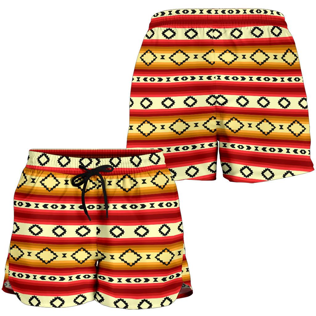 Serape Themed Women Shorts-JTAMIGO.COM