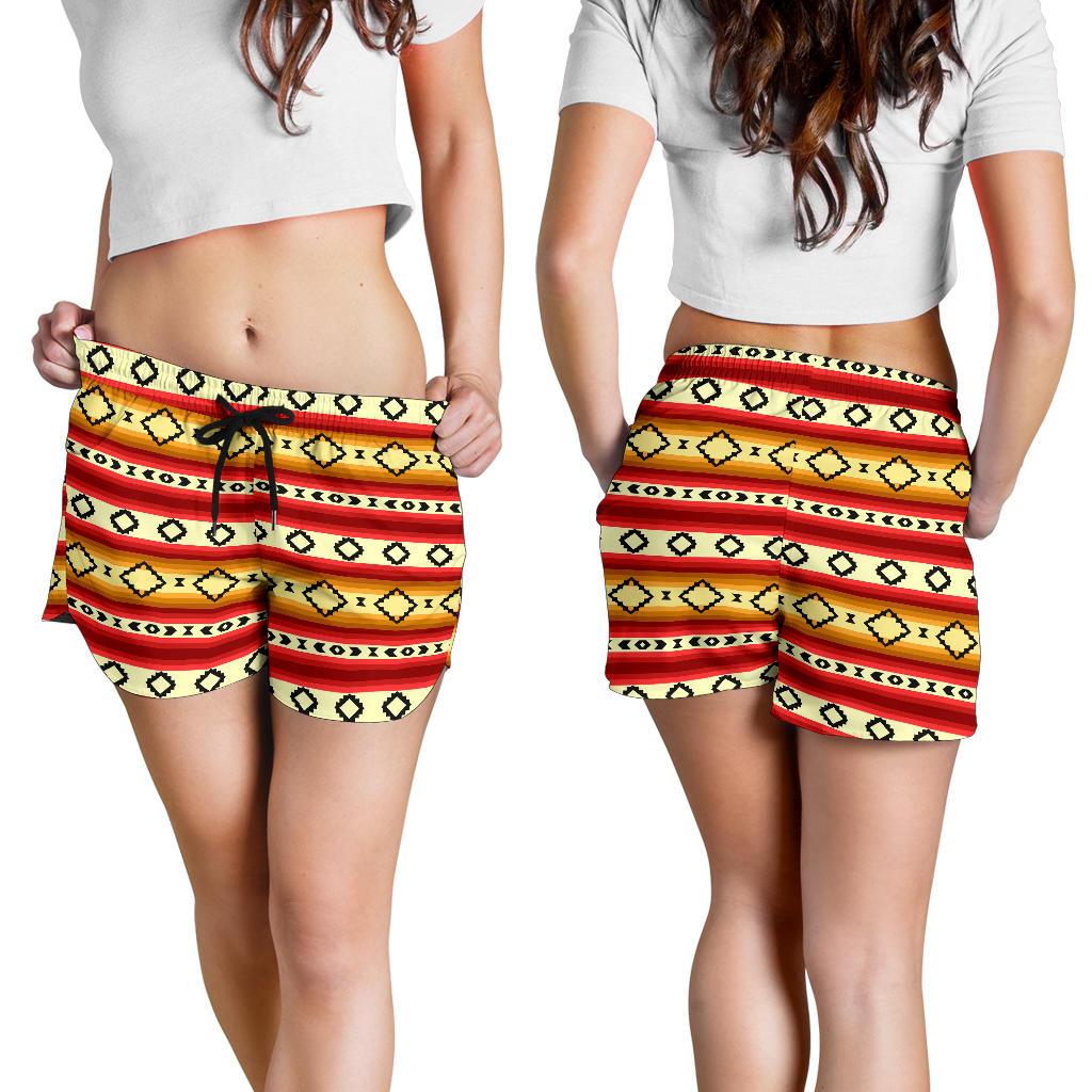 Serape Themed Women Shorts-JTAMIGO.COM