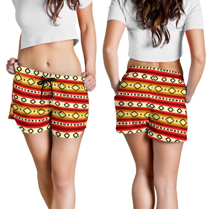 Serape Themed Women Shorts-JTAMIGO.COM