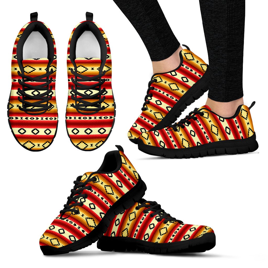 Serape Themed Women Sneakers Shoes