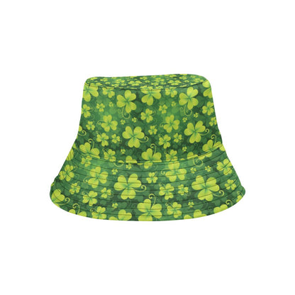 Shamrock Clover Print Unisex Bucket Hat