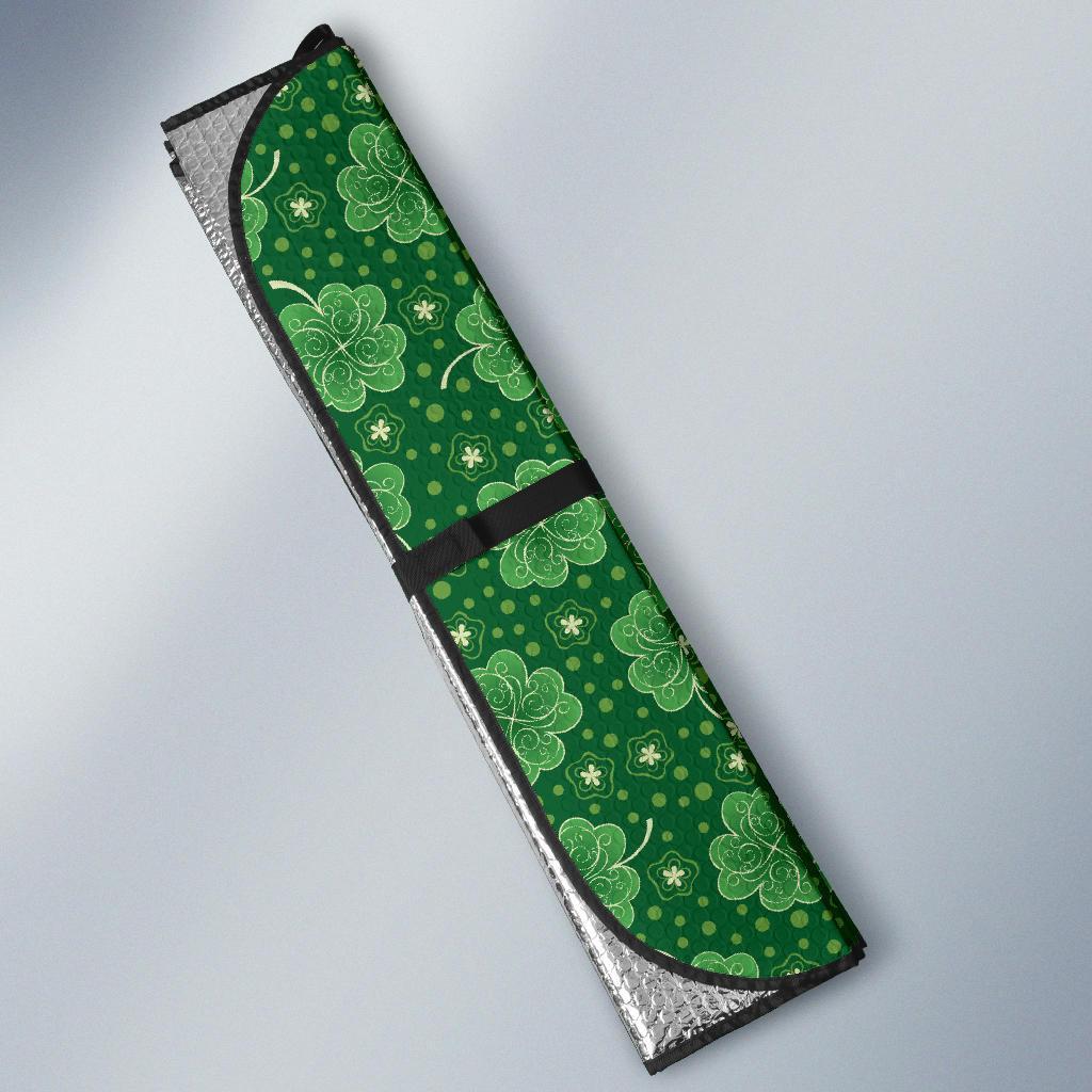 Shamrock Design Print Car Sun Shade For Windshield